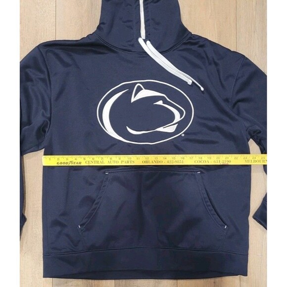 Champion Penn State Nittany Lions Navy Champion Big Logo Hooded Sweatshirt Sz XL - Picture 6 of 6